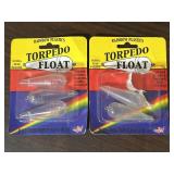 Rainbow Plastic Torpedo Floats