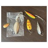 4 Spinnerbait & Spoon Fishing Lures