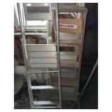 Aluminum Paint Ladder & 5ft Wood Ladder