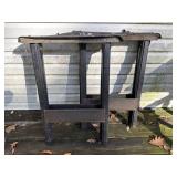 Pair metal saw horses