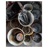 Hardware, screws, anchors