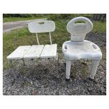 2 shower chairs