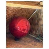 Red Sunnydaze Globe 10in in diameter