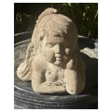 14" Concrete Cherub