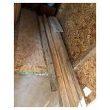 Misc lumber - 5 10ft 2x4ï¿½s, 1 8ft 4x4, approx 12
