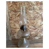 Antique Clear glass oil lamp