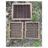 3-9.5x11.5in metal floor grates