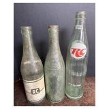(3) Royal Crown Glass Bottles