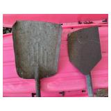 Metal Coal Shovel & long handled trench shovel