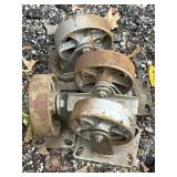 Set of 4 Albion 6 x 2 caster wheels - 2 w/brakes