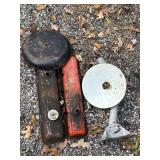 3 metal engine parts & security light parts