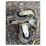 Set of 4 Colson caster wheels, 5 x2in