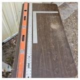 Aluminum Square, yard stick & Level