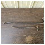 (2) Metal Pry Bars 14in and 23in long