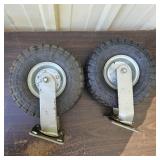 (2) 10in Swivel Caster Wheels