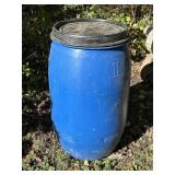 Blue Plastic Barrel 32 x 18"