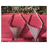 (2) Metal Outdoor Wall Pockets