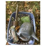Basket w/ Watering Can, Bug Sprayer