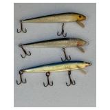 3 vtg lures - Rapala Floating w/9 hooks, only