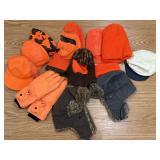 Hunting caps, hats, masks, gloves, etc.  (12)