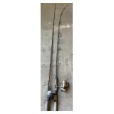 2 South Bend fishing rods, Black Beauty & TCW 335B