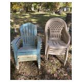 8 Plastic Outdoor Chairs