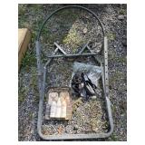 Deer stand frame, straps & trophy cleaning kit.