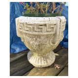 Concrete planter urn