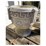 Concrete planter urn