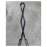 Black fireplace 27in  tongs