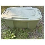 Homz large storage tote with lid.  23 x 39 x 19in