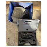 Craftsman sockets & 1 wrench, case, welding helmet