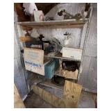 Shelving Unit w/ Contents - welding gauges & torch