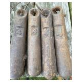 Primitive 4lb cast iron Sash window weights