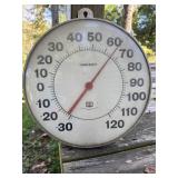 Outdoor thermometer by Ohio sign co.