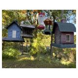 3 Hummingbird feeders & 2 birdhouses