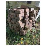 Lg Pile of Red paving Bricks, some marked