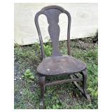 Childï¿½s wood rocking chair.  Seat height - 13.5in.