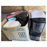 2 coffee pots, Thermos pump pot, & misc.