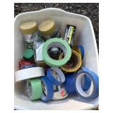 Variety of nails, painters tape, & misc tape
