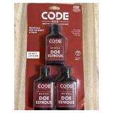 Code Red Whitetail Doe Estrous 3-pack, new