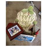 Christmas wall decor & 6in brass bell