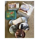 Snowflake candle holders, collector plates & Lion