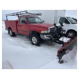 2001 Dodge Ram 2500 Service Truck w/Plow & Salt