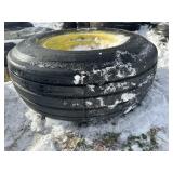 19.5-14SL Tire On 12 Lug Rim