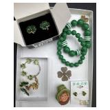 Luck of the Irish Charm, Pierced Earrings