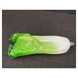 Blown glass bok choy, 8in