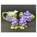 Royal Bayreuth figural grape design sugar &