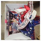 Fourth of July Decor- Wreath, Stars, Flags,