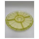 Vaseline Divided Serving Plate